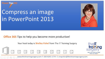How to Compress images in PowerPoint 2013