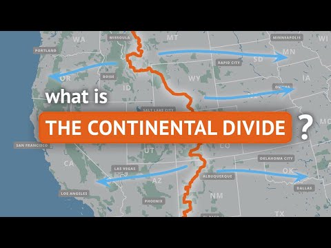 วีดีโอ: ลักษณะทางภูมิศาสตร์ใดที่ประกอบขึ้นเป็น Continental Divide?