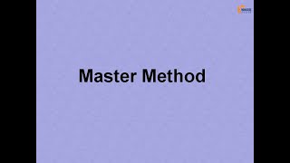 Master Method to Solve Recurrences | Algorithm Analysis | Recurrences | Introduction to Algorithms
