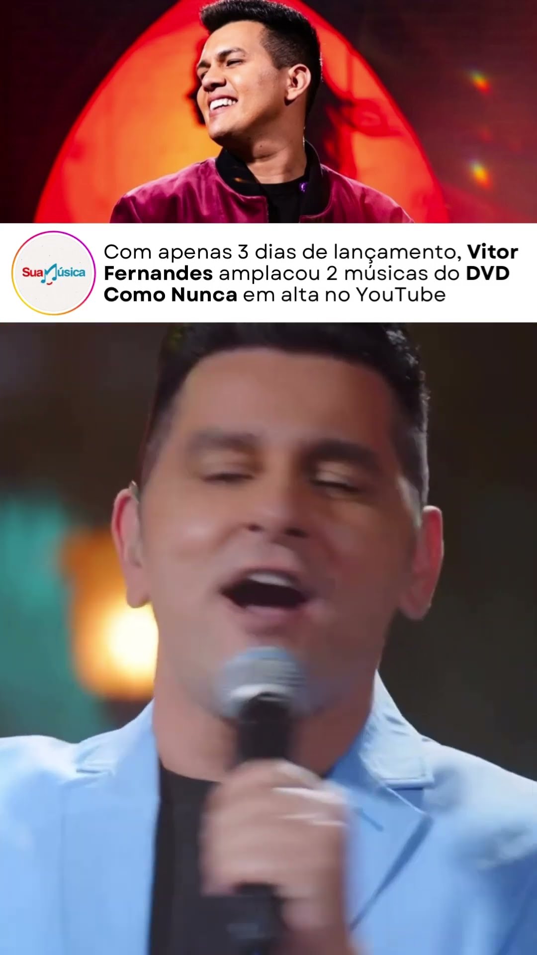 “Todas as Coisas do Mundo / Perdoa” e “Fotos e Lembranças” estão em alta do YouTube. #VitorFernandes