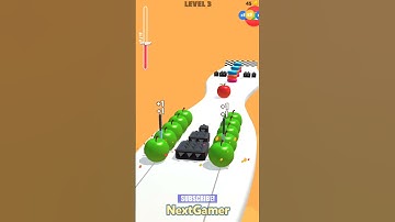 Slice Run 🔪Mobile Gameplay By NextGamer (Android,iOS) Level 3