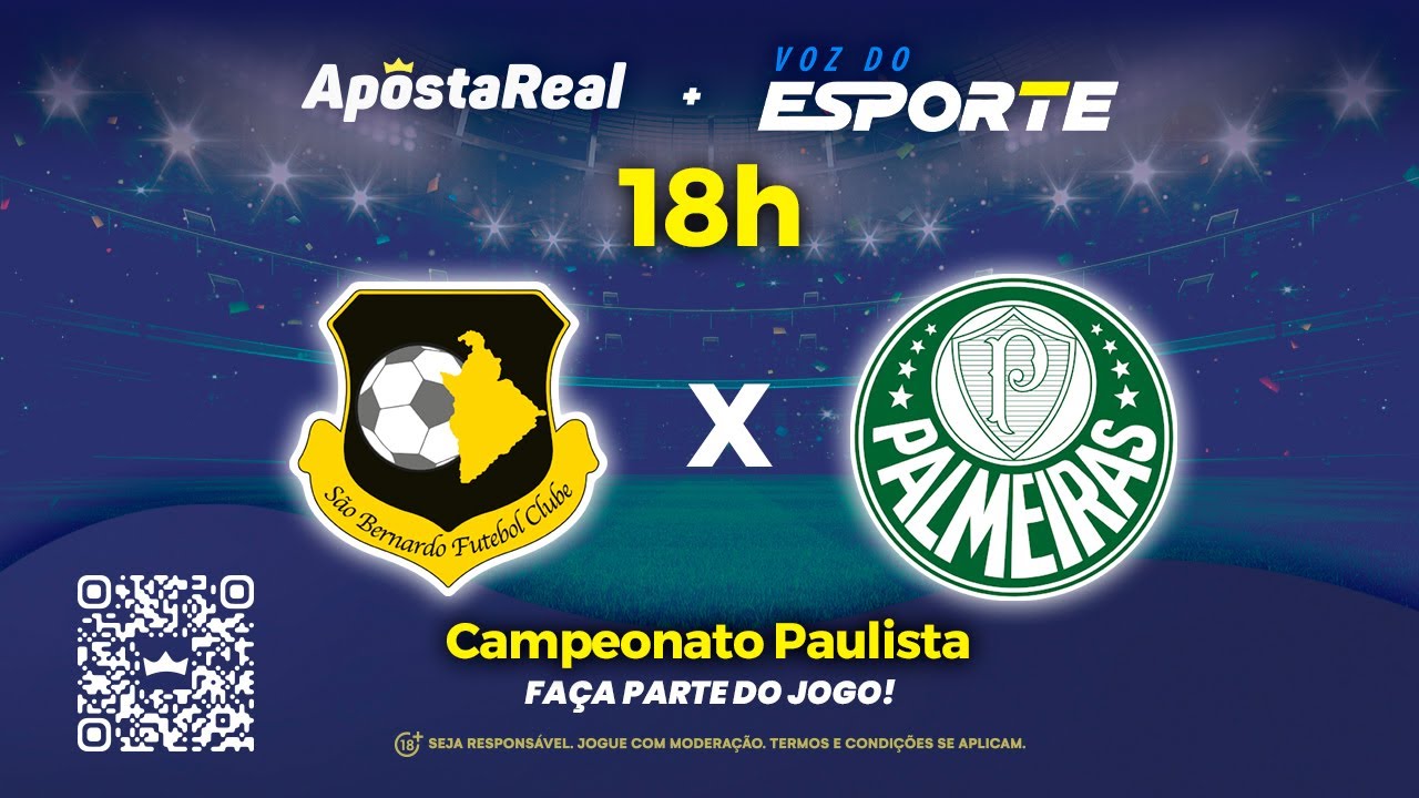 SÃO BERNARDO X PALMEIRAS - NARRAÇÃO AO VIVO | CAMPEONATO PAULISTA - 15 ...