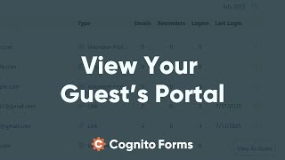 View Your Guest's Portal