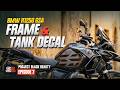 BMW R1250 GSA Frame &amp; Tank Stickers | Blacked Out Build