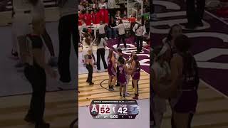Isabelle Harrison ejected after being assessed a Flagrant 2 foul for taking down #AngelReese #WNBA