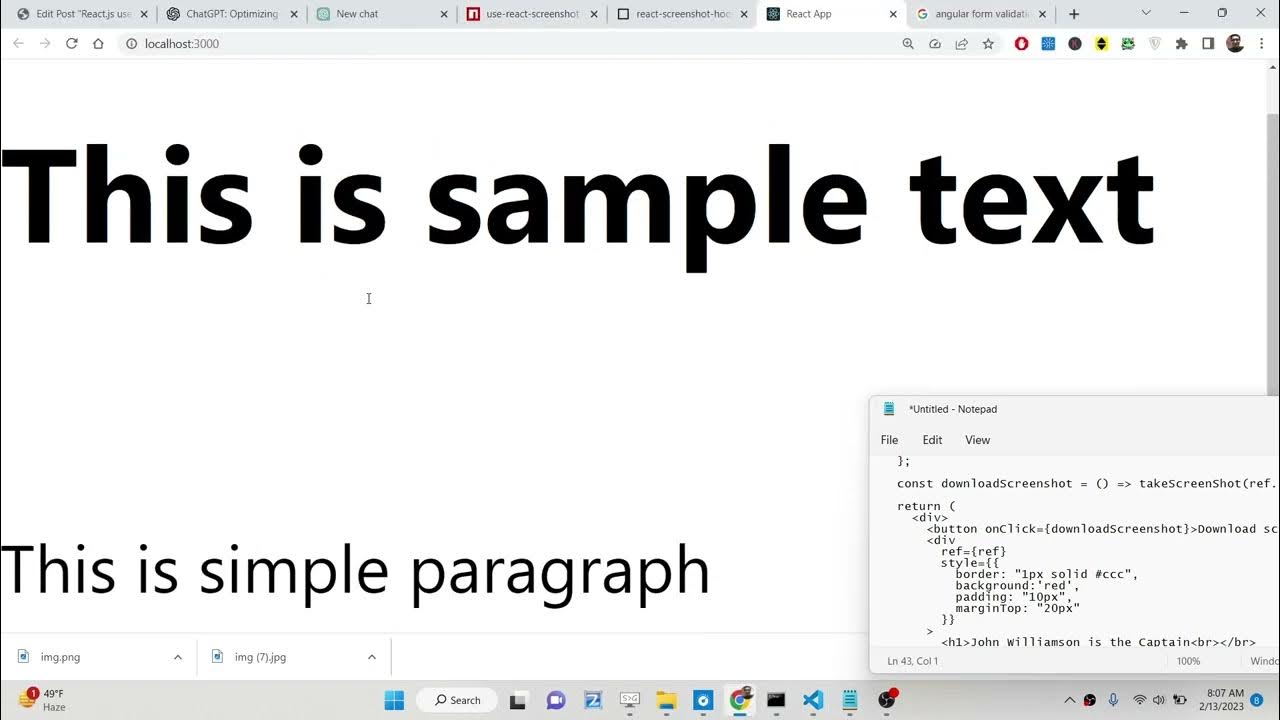 React use-react-screenshot Example to Take Screenshot of HTML With CSS ...