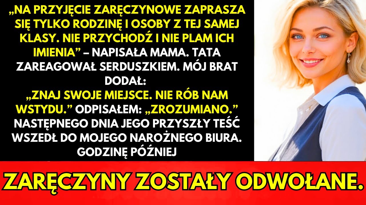 Na Zaręczynach Nazwali Mnie Nieodpowiednią—Aż Wszedł Do Mojego Biura