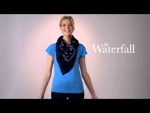 Talbots How To Tie A Scarf: The Waterfall