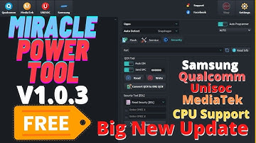 Miracle Update Power Tool 1.0.3|Samsung,Unisoc,Qualcomm,MediaTek,CPU Support|FREE Miracle Team Gift