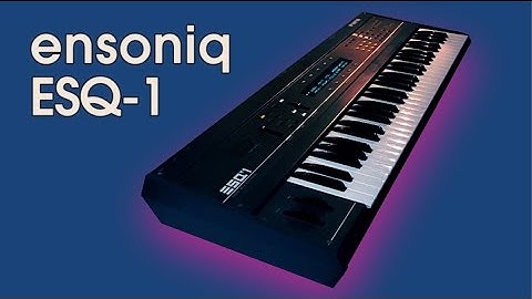 ENSONIQ ESQ-1 Synthesizer 1986 | CUSTOM PATCHES FOR ESQ-1 | SQ-80 | SQ8L | HD DEMO