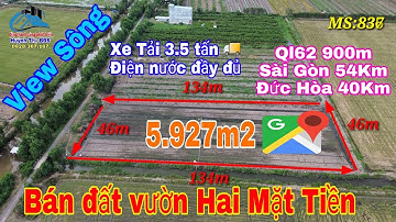 Bán đất vườn view sông giá rẻ tại Long An