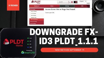 PLDT Home Prepaid Wifi FX-ID3  - SEPTEMBER 2021 NEW METHOD OF DOWNGRADING FIRMWARE!!