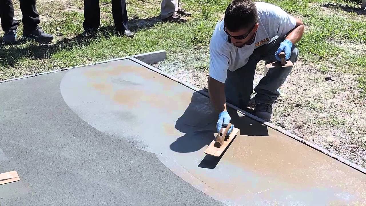 Set of hand tools for stamped concrete - YouTube
