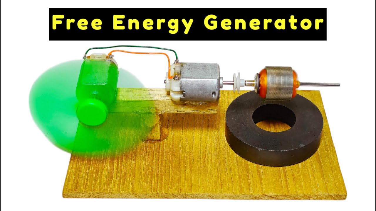 how to make free energy generator with dc motor @svcrafts - YouTube