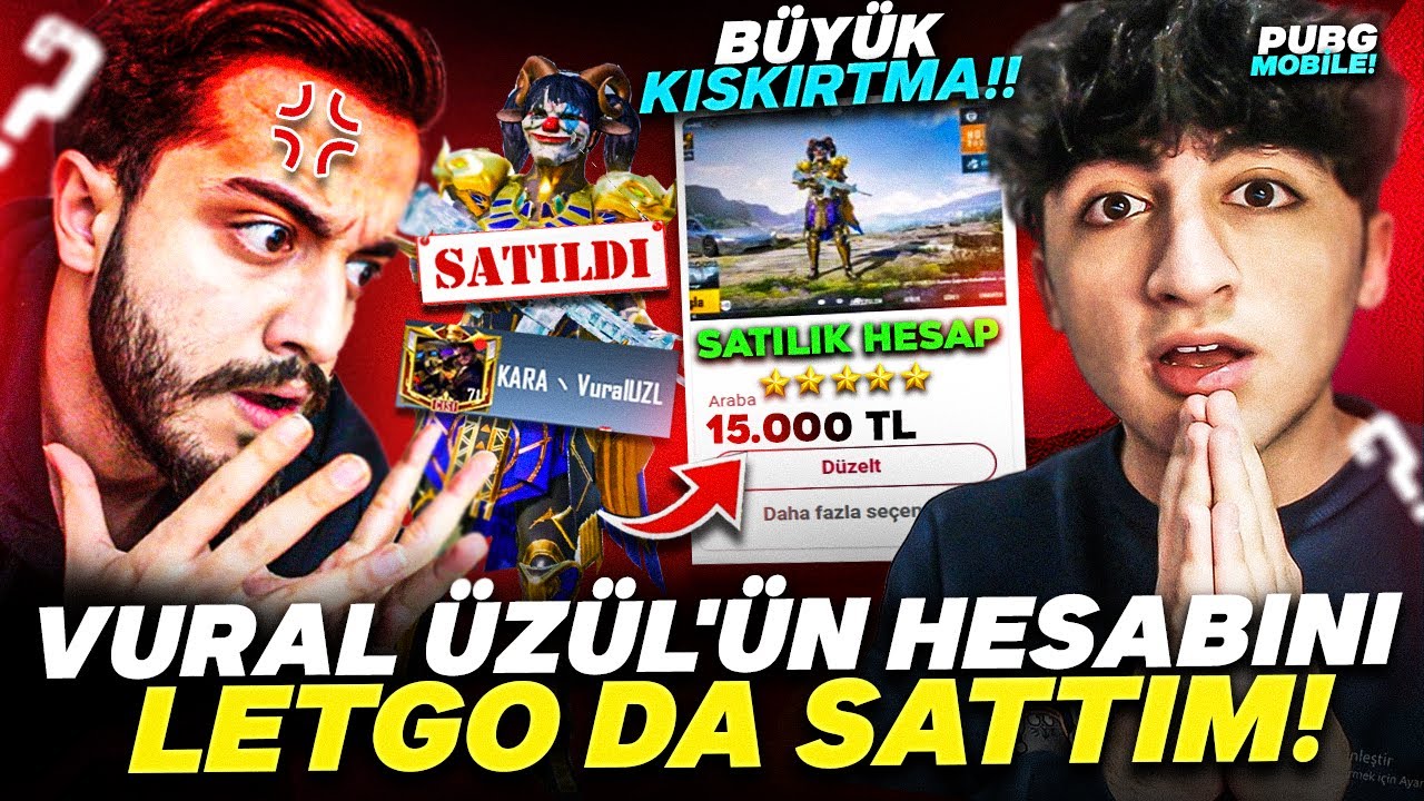 VURAL ÜZÜL'ÜN HESABINI LETGO DA SATTIM! 😱 ( BÜYÜK KIŞKIRTMA! ) – PUBG Mobile