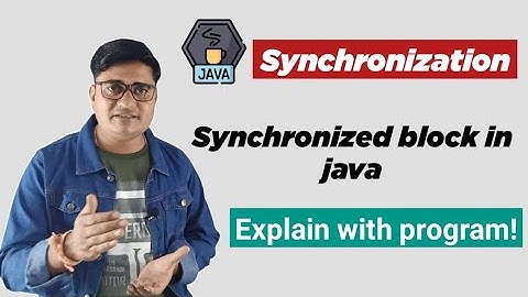 Synchronized Block in Java | Synchronization in Java