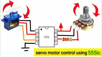 How To Make servo motor controller at home using 555timer ic| servo tester | servo motor