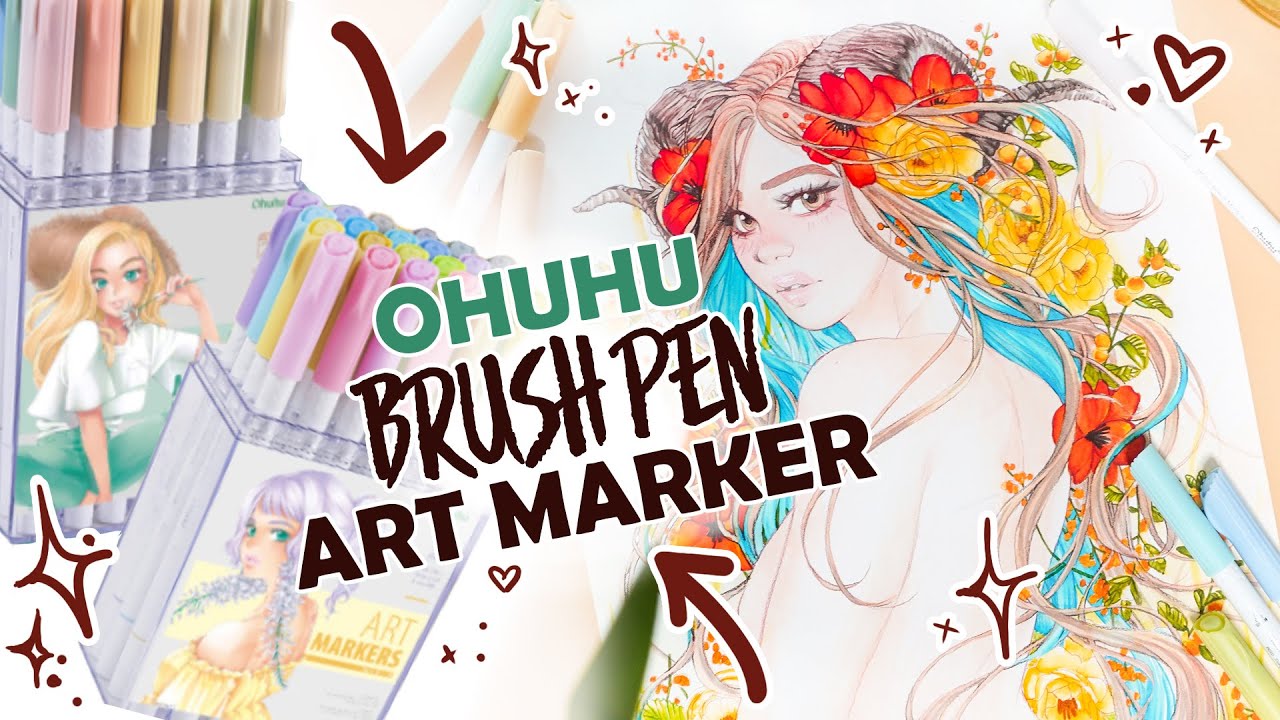 Was können OHUHU’s NEUE ART MARKER? Der HÄRTETEST! | Dual Brush Art Marker Unboxing & Review