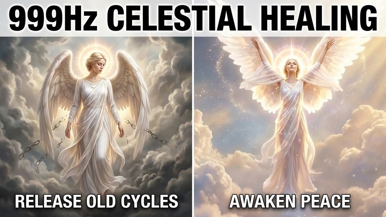 999Hz Pure Celestial Tone | Angelic Wings & Heavenly Peace