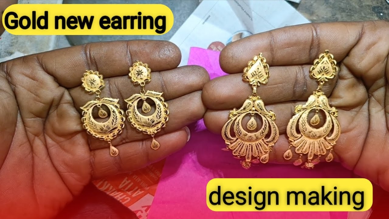 Earring design making ॥ Gold new collection ॥ 