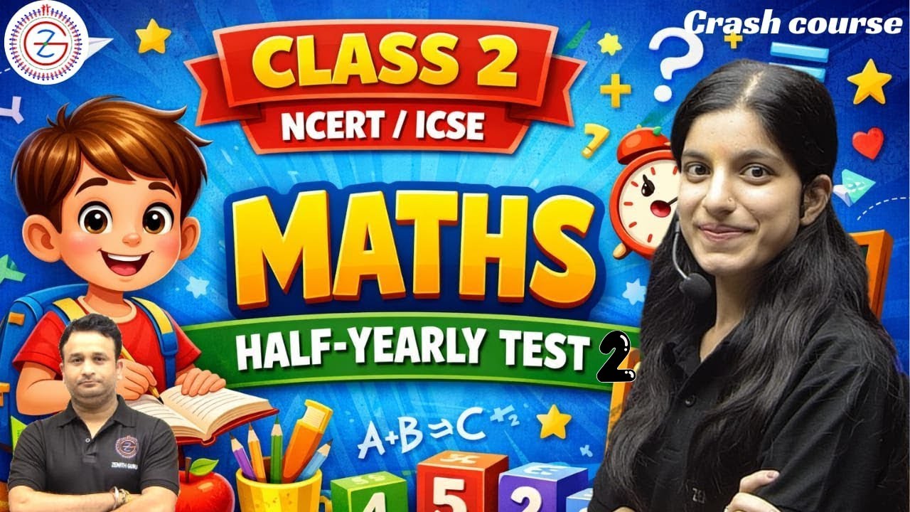 Class 2 Maths Worksheet Practice 2 for exam Full syllabus | Crash ...