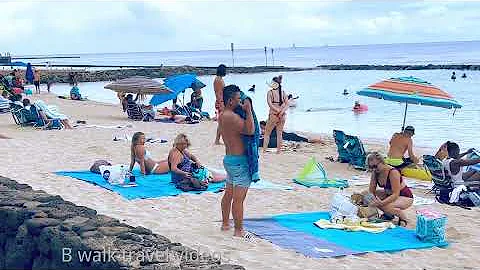 [4K] WALKING LIFE WAIKIKI BEACH  Hawaiian Ala Moana Honolulu Hawaii NIGHT 2022 Walking Tour & Travel