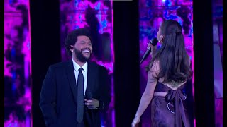 Video thumbnail of "(Lyrics) The Weeknd & Ariana Grande – Save Your Tears (Live on The 2021 iHeartRadio Music Awards)"