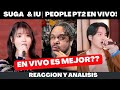 BTS SUGA &amp; IU cantando en vivo | People pt 2 | Eight | reaccion y analisis 😃#agustd #iu #suga