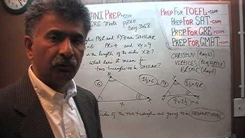 Revised GRE Math Day 368, p260 - Similar Triangles - Prep Tutor via Skype GRE, GMAT, SAT, ACT