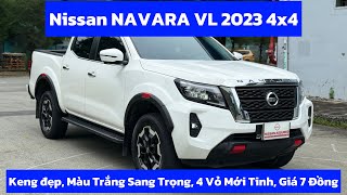 Về Thêm Bản 2 Cầu Nissan Navara VL 2023, Xe Keng Như Mới, Giá Chỉ 7 Đồng 