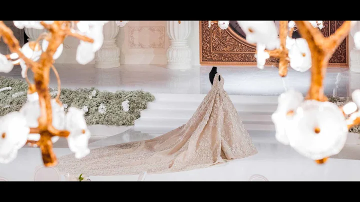 THE MOST ELEGANT WEDDING Design Timeless with Crystal Flowers Hanging on the Ceiling in Qatar