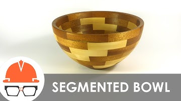 How not to make a segmented bowl on the lathe (stop motion)