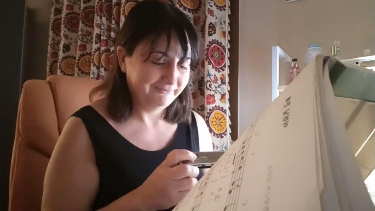 beginner practices harmonica YouTube