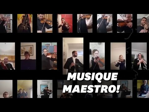 Malgré le confinement, l'Orchestre de Serbie a joué Malgré le confinement, l'Orchestre de Serbie a joué