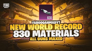 Opening 8 Upgraded Guns for New World RECORD of Collecting Materials | 🔥 PUBG MOBILE🔥