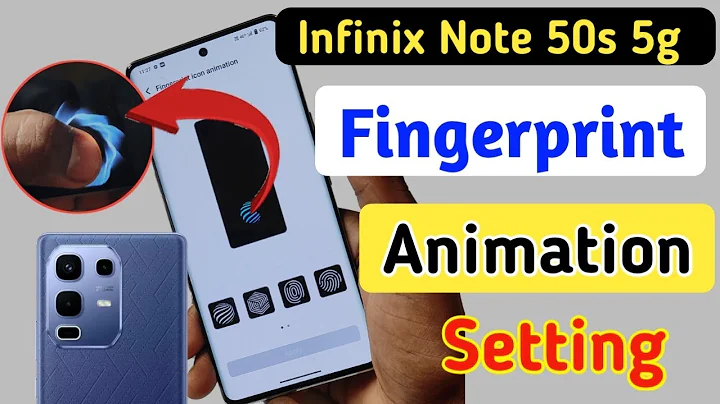 How to change Fingerprint animation on the Infinix note 50s/fingerprint animation setting in Infinix