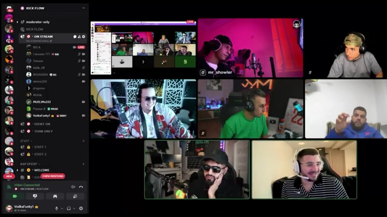 KICK FLOW EPISODE 3 /راب ايفنت | Draganov /DEMON /Ilyas Elmalki /vodkaFunky /Bougassaa. 14/10/ 2025