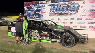 Victory lane interview 88d Dylan Smith 9/7/24 @BigOSpeedway #ddspeed88d