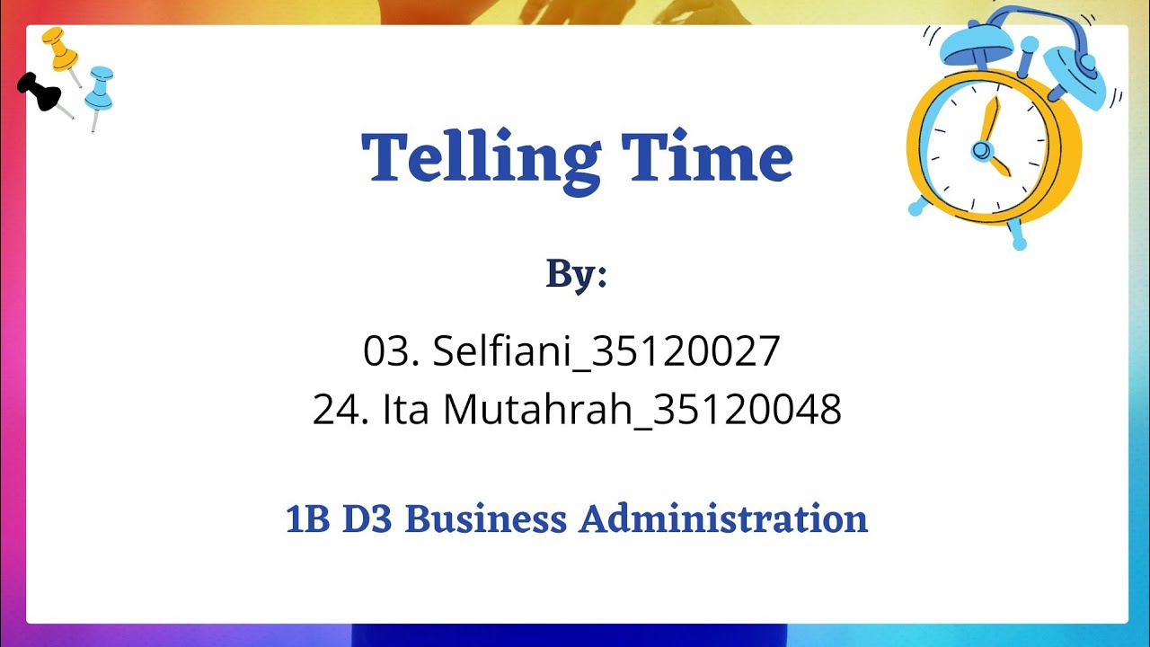 Telling Time BSE YouTube