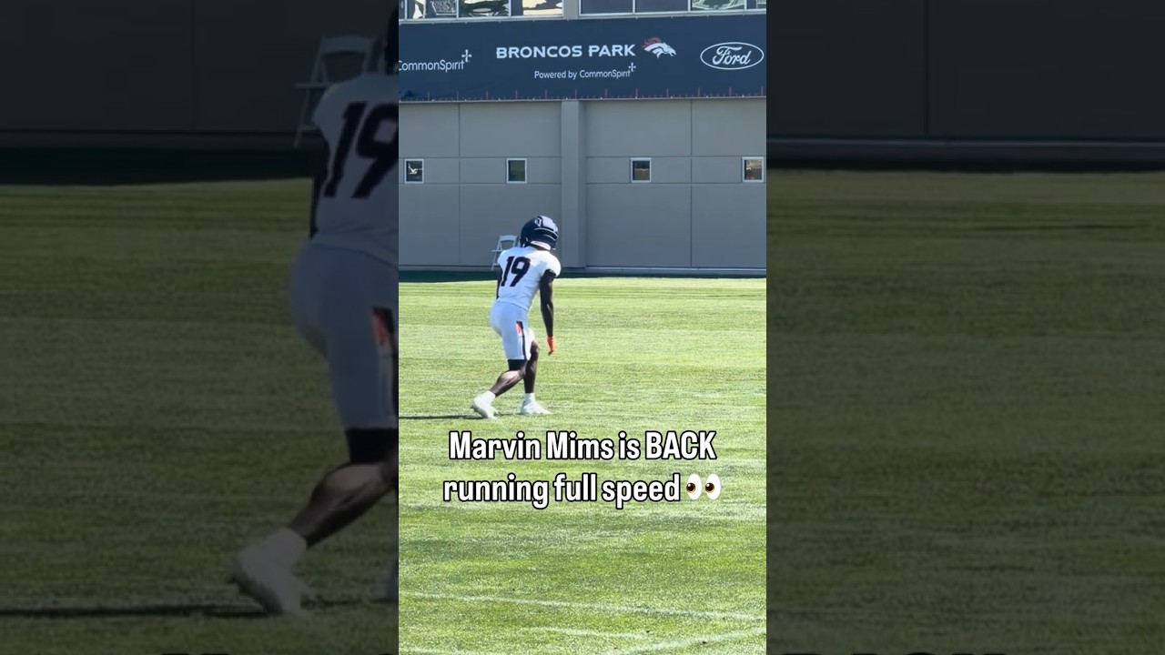 Marvin Mims BACK at Broncos Practice 👀🔥