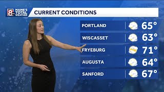 Cloudy afternoon and dry stretch ahead for Maine