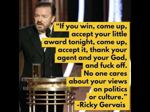 Ricky Gervais Entire Opening Monologue 2020 Golden Globes Hilarious