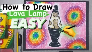 How to Draw a Lava Lamp - Super EASY for kids and Beginners #mrschuettesart