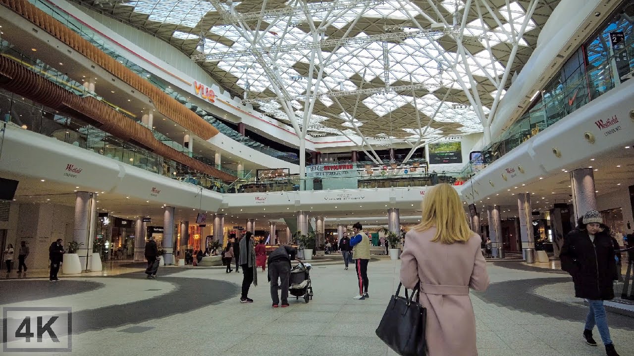 Inside Europe's Biggest Shopping Mall 🛍️ Westfield, London: Walking Tour  [4K, 3D Audio] 