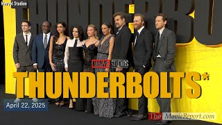 THUNDERBOLTS* UK premiere Florence Pugh, Julia Louis-Dreyfus, David Harbour & cast -April 22,2025 4K