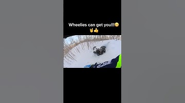 Wheelies 😬👍#shorts #skidoo #polaris #snowmobile #turbo ￼#sled #boondocking #backcountry #braap #fail