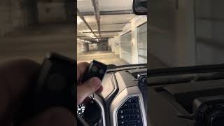 Entering the designated parking once you have retrieved the fob ￼
