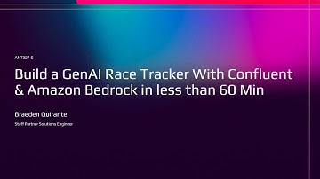 AWS re:Invent 2025 -Build a GenAI Race Tracker w/ Confluent & AWS Bedrock in less than 60 Min-ANT327