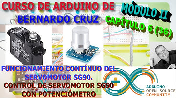 Curso de Arduino - Capitulo 36 - Como controlar un Servo SG90 con un potenciometro