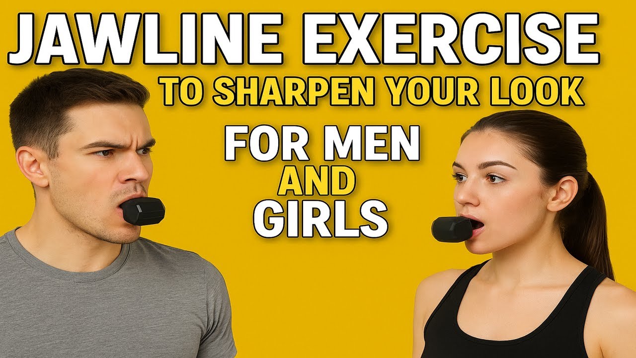 Jawline Exercise to Sharpen Your Look for Men and Girls - YouTube